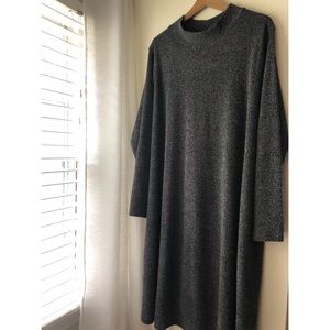 Gray Marled Sweater Dress